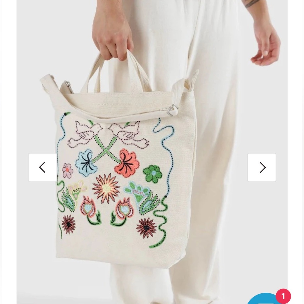 Baggu Embroidered Duck Bag
